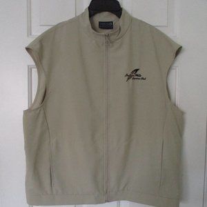 Sunderland of Scotland Womens "Indian Wells C.C." (CA) Tan Golf Vest NWOT - XL